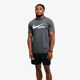 NIKE STRENGTH MEN'S TEE CHARCOAL/WHITE
